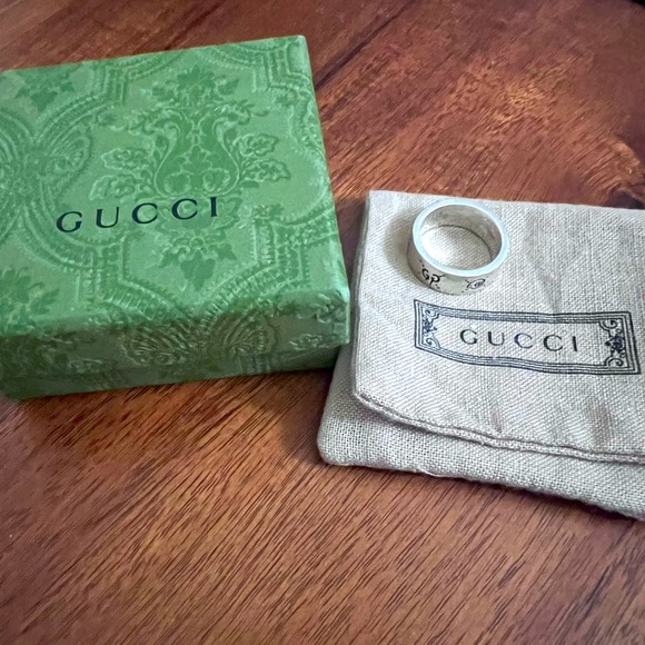 Gucci “ghost” ring 9mm. Size 22 (10 US) stainless steel - Picture 2 of 5